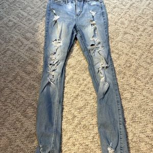 hollister highrise skinny jeans